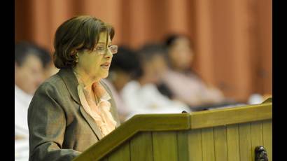 Lina Olinda Pedraza Rodríguez, ministra de Finanzas y Precios