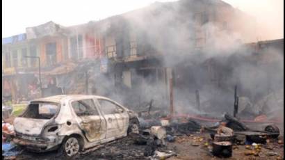 Triple explosión en Nigeria