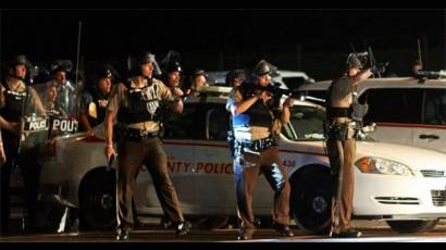 La policía en Ferguson