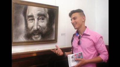 La impresionante manera de pintar a Fidel