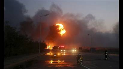 Explosión en planta química de China