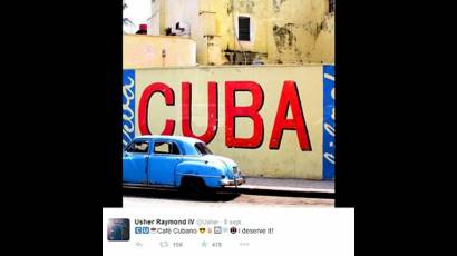 Usher Terrence visita La Habana