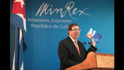 Canciller Bruno Rodríguez