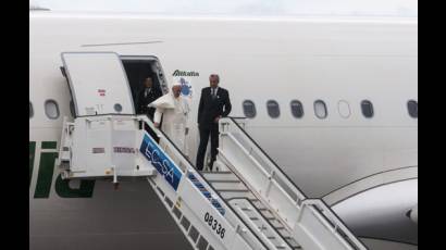 Llegada del Papa Francisco a La Habana, Cuba