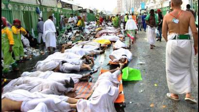 Muertos por estampida en La Meca