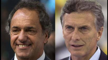 Scioli y Macri al balotaje en Argentina