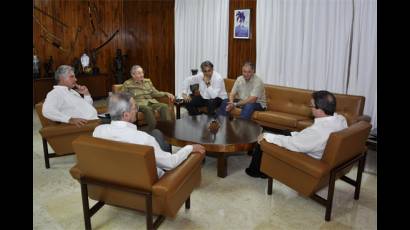 Recibió Raúl al Presidente del Partido Progresista chileno