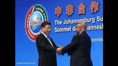 Presidentes de China y Sudáfrica