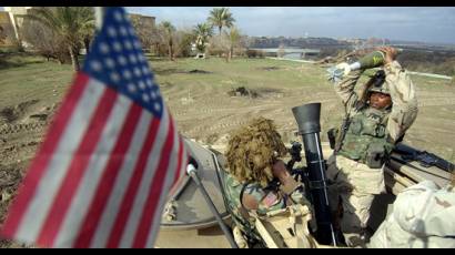 Soldados norteamericanos en Iraq.
