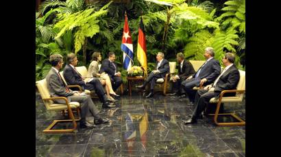 Recibió Raúl al Vicecanciller Federal de Alemania