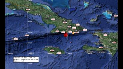 Nuevo sismo perceptible en Santiago de Cuba, Guantánamo y Granma