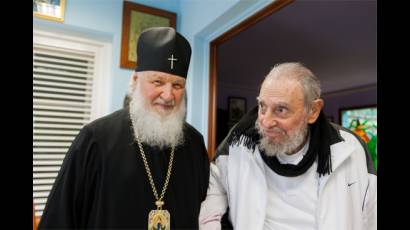 Fidel Castro y Su Santidad Kirill