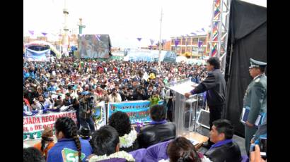 Cierra campaña por el Sí en referendo de Bolivia