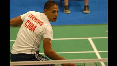 El badmintonista cubano Osleni Guerrero