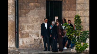 Obama en el Palacio de los Capitanes Generales