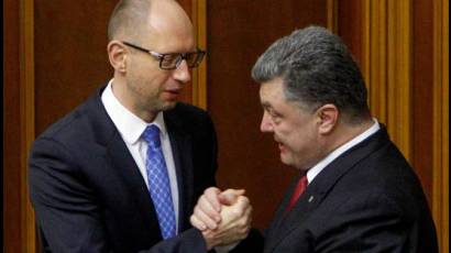 Partido de Poroshenko abandona el bote del primer ministro