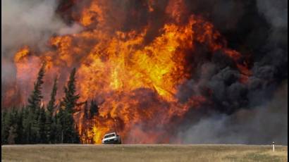 Incendio en Canadá