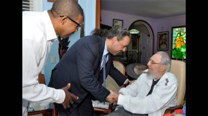 Recibió Fidel a Su Alteza Real Príncipe Ahmad Al-Fahad Al-Sabah