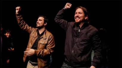 Alianza entre Pablo Iglesias y Alberto Garzón