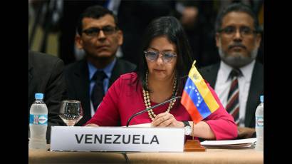 La canciller venezolana, Delcy Rodríguez