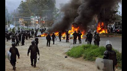 Enfrentamientos en Oaxaca