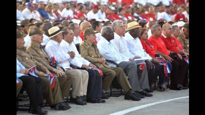 En Sancti Spíritus, acto por el Día de la Rebeldía Nacional