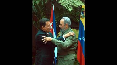 Se recordará el especial cariño entre Fidel y Chávez