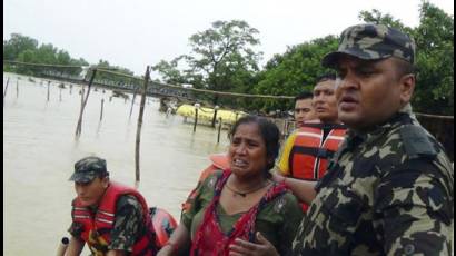 Inundaciones en Nepal