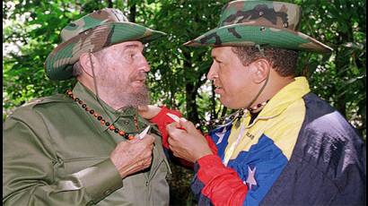 Chávez y Fidel