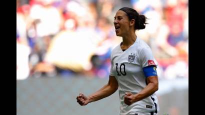 La capitana estadounidense Carli Lloyd