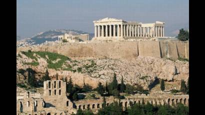 Vista de la acrópolis de Atenas