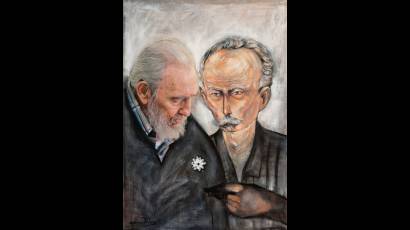 Obra Dos viejos amigos, de Kamill Boullaldi.