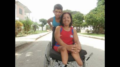 Leidy dice que su hijo, Osmai, es la mayor medalla de oro de su vida y que por él seguiría haciendo todos los sacrificios