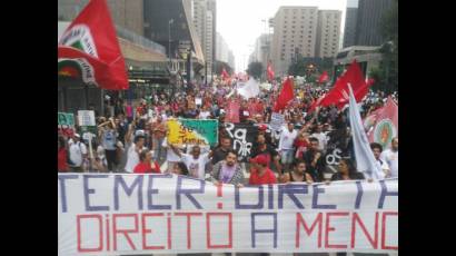 Movilizaciones en Brasil