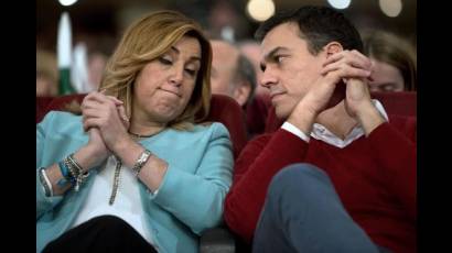 Susana Díaz y Pedro Sánchez, dos líderes en tensión