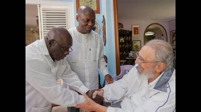 Fidel Castro Ruz y José Mário Vaz