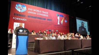 Cuba resultó reelecta en una de las vicepresidencias del Consejo Presidencial de la Federación Sindical Mundial sábado en Sudáfrica
