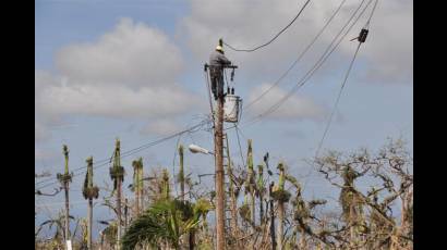 Linieros de varias provincias trabajan para que vuelva la electricidad en un plazo breve