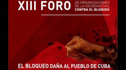 Foro de la Sociedad Civil Cubana contra el bloqueo