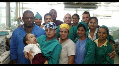 Una gran familia tiene Edikson en el hospital de San Cristóbal