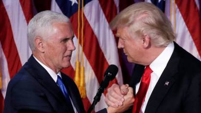 Mike Pence y Donald Trump.