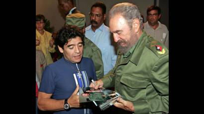 Fidel Castro y Diego Armando Maradona