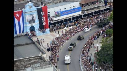 Banderas gigantes se desplegaron en esta provincia