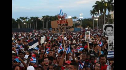 Acto político en Santiago de Cuba 