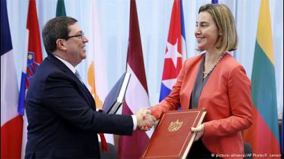 Bruno Rodríguez y Federica Mogherini