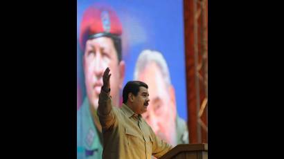Nicolás Maduro en el Palacio de Convenciones de La Habana