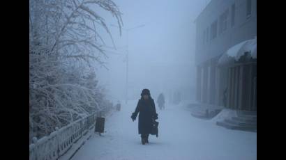Bajas temperaturas en Siberia