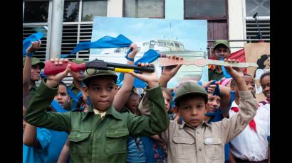 Niños verdeolivos