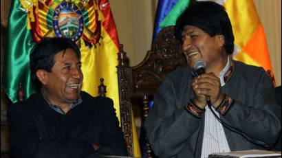 Choquehuanca seguirá apoyando el liderazgo de Evo, como lo hizo durante estos 11 años como Canciller
