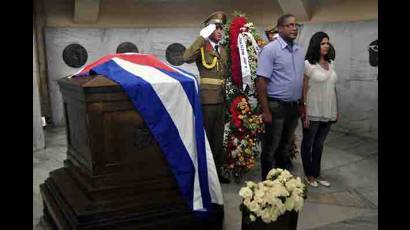 En este 14 de marzo no faltó el homenaje a Martí